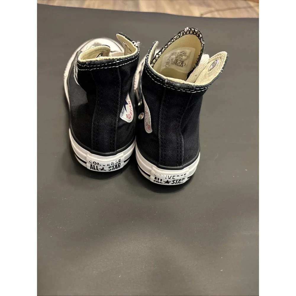 Converse Chuck Taylor All Star High Top Youth 11.5 Black Canvas Sneakers 3J231